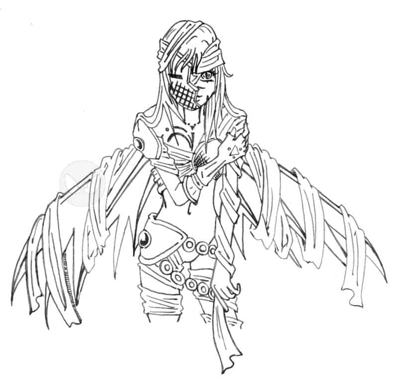 *Shizune* (outlines)