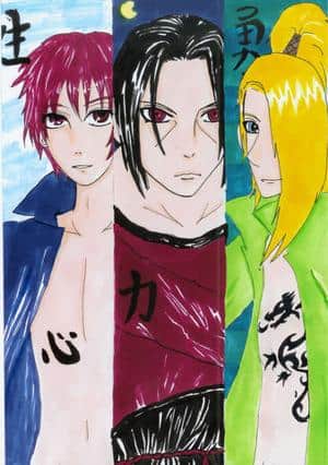 Sasori, Itachi und Deidara