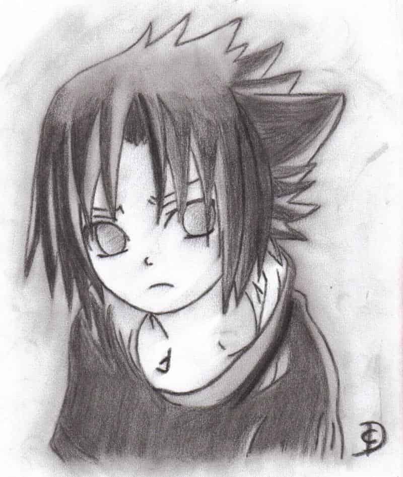 Sasuke (Charcoal Pencil)