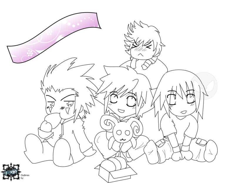 Outlines KH Chibis