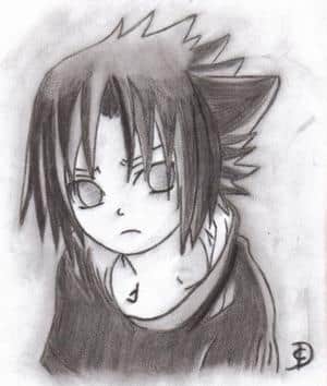 Sasuke (Charcoal Pencil)