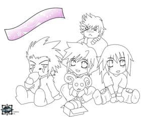 Outlines KH Chibis