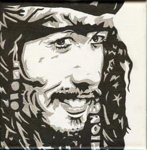 Popart of a Sparrow (Captain Jack Sparrow)