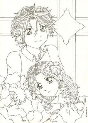 Haruka and Michiru Lineart
