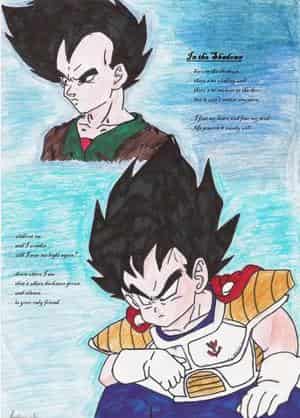Vegeta in the shadows 2