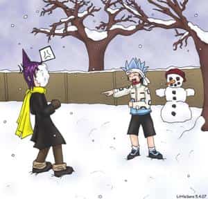 Kleine Schneeballschlacht