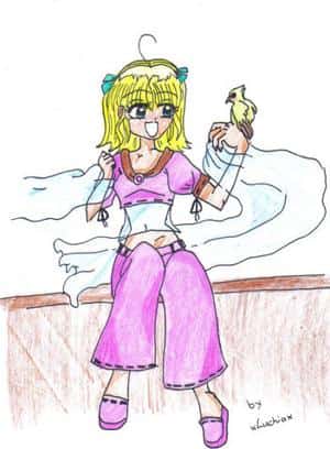 mädchen auf dem dach ( oder so ähnlich xD)