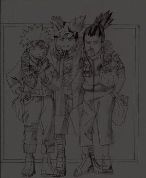 Naruto, Choji und Shikamaru