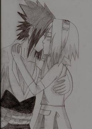 Sakura und Sasuke First Kiss Shippuden