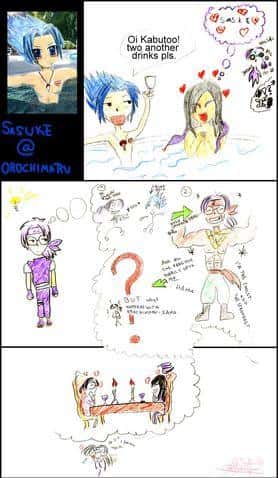 Sasuke and Orochimaru