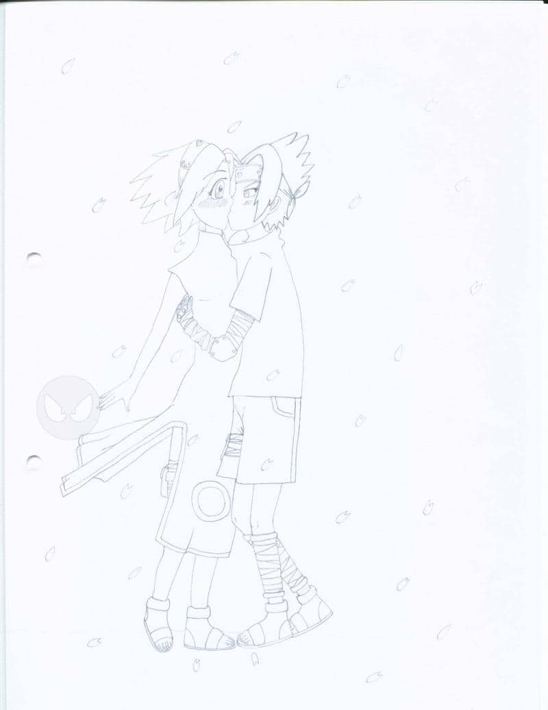 Sasuke kissed Sakura