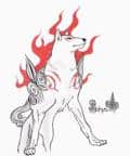 burning wolf