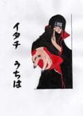 Itachi mit Wasserfarben gemalt